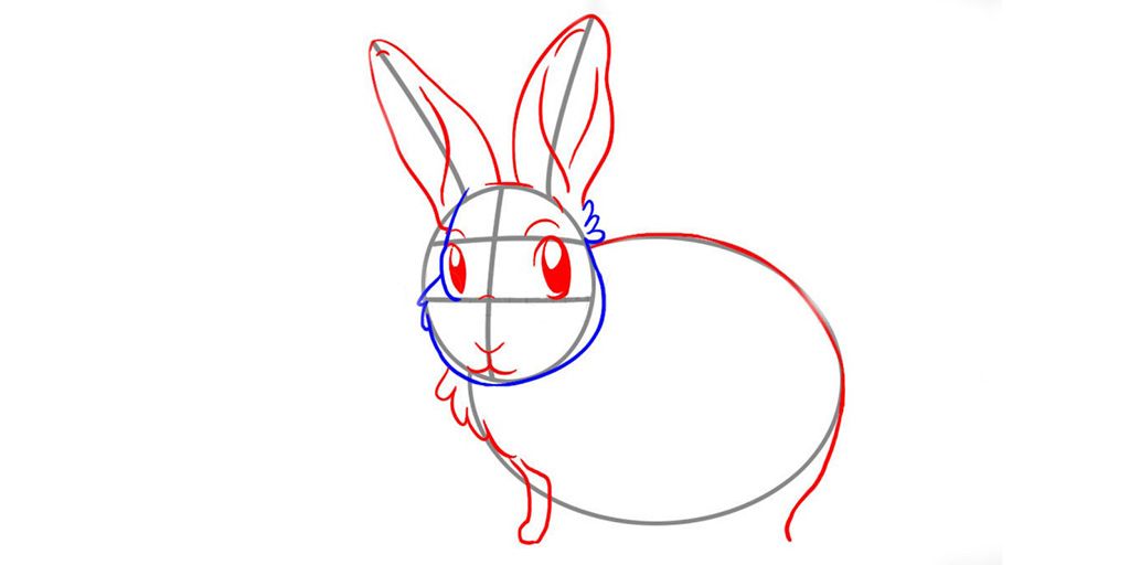 Як намалювати Кролика на Новий 2023 рік | малюємо білого Кролика
