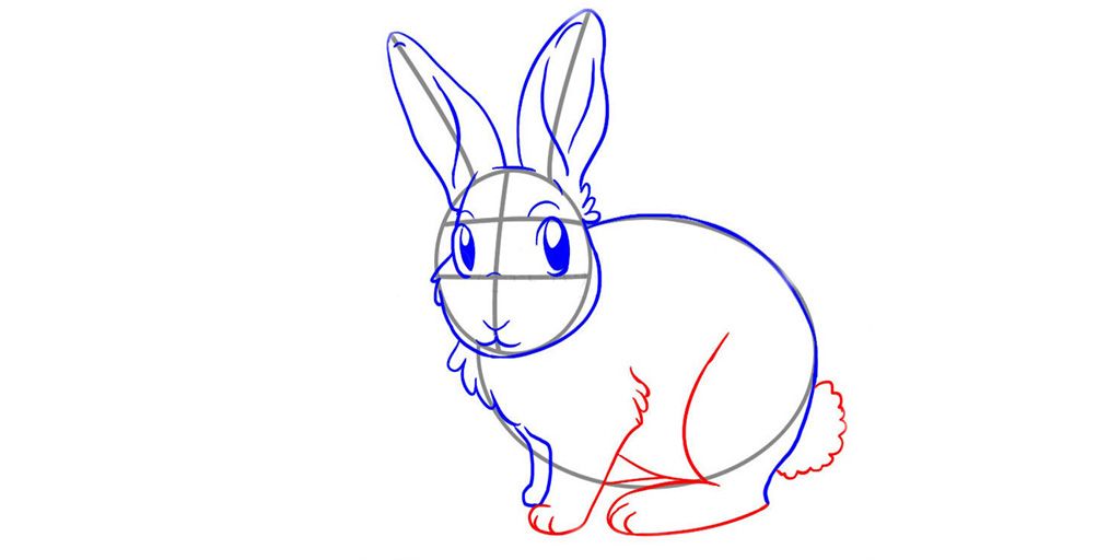 Як намалювати Кролика на Новий 2023 рік | малюємо білого Кролика